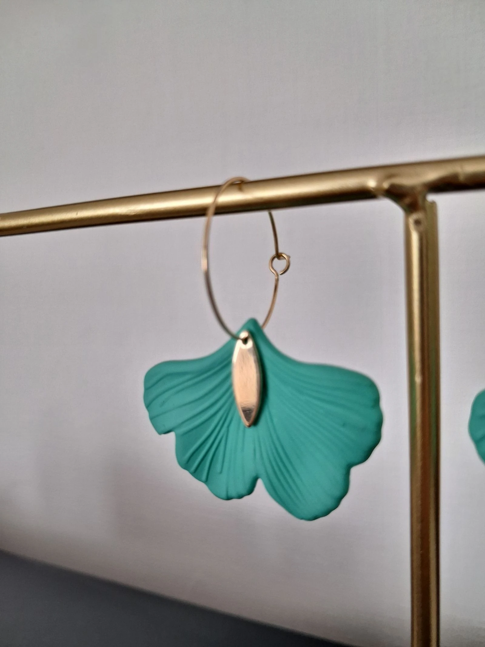 Mint green earrings – photo 2